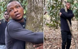 Ганский журналист установил мировой рекорд по обнимаю деревьев